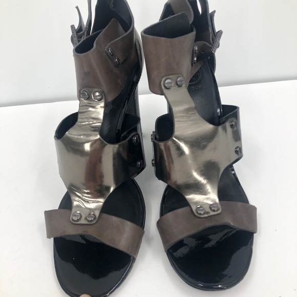 Tory Burch black and silver strap he’ll size 9.5M - Picture 7 of 15